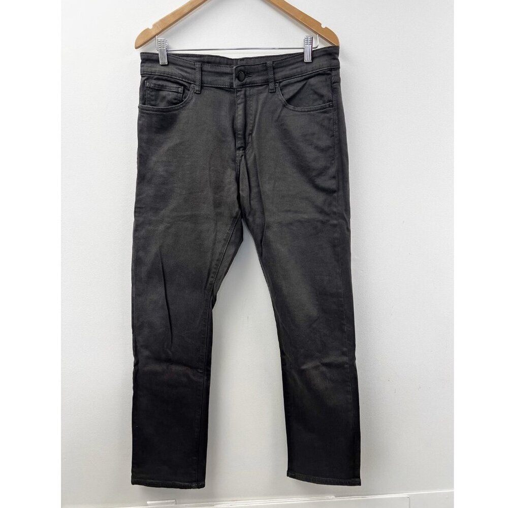 DL1961 Men's Russell Slim Straight Grey Charcoal Stretch Denim Jeans 32 X 32